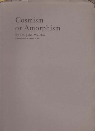 Image for Cosmism or Amorphism. Reprint from Camera Work.