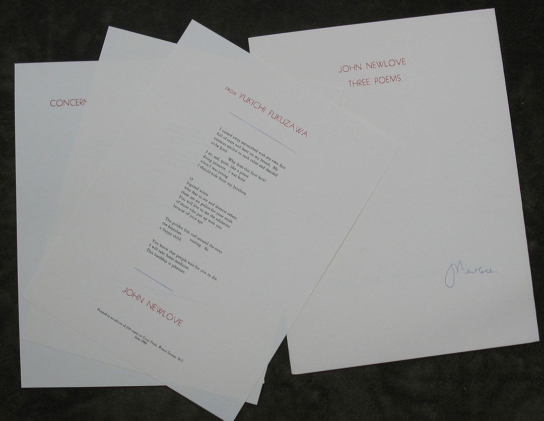 Image for Three Poems.