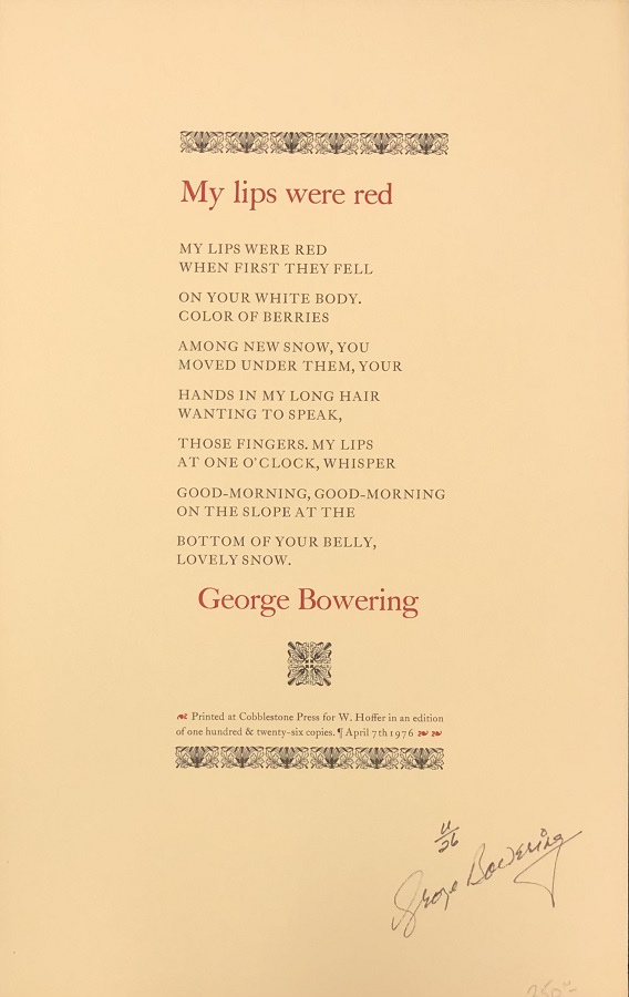 Image for My lips were red.