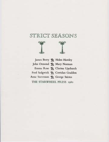 Image for Strict Seasons.