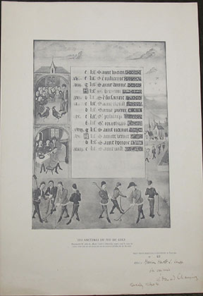 Image for Les Anctres du jeu de golf.