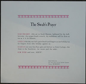 Image for The Swab's Prayer.