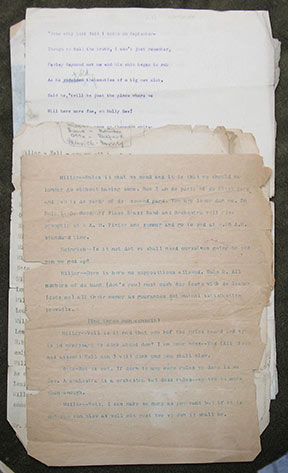 Image for Original typescript of a long poem and a humorous stage play.