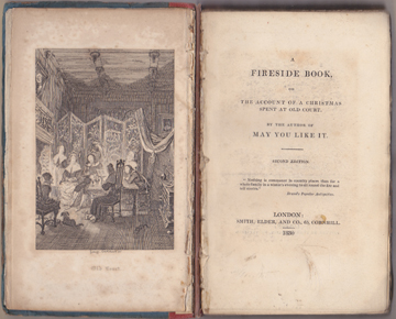 Image for A Fireside Book, or The Account of A Christmas Spent at Old Court. By the Author of MAY YOU LIKE IT. Second Edition.