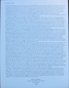 Image for A Broadside dated January 12, 1986. Beginning: In an unusual departure....