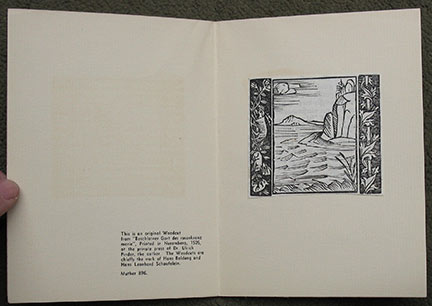 Image for An original woodcut from "Beschlosner Gart des rosenkranz marie", printed in Nuremberg, 1505, at the private press of Dr. Ulrich Pinder, the author.