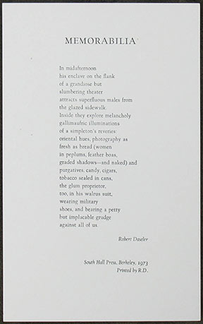 Image for Memorabilia.