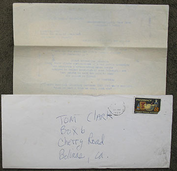 Image for Three typescript poems, sent to Tom Clark in 1973.
