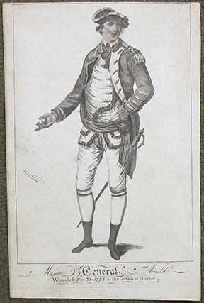 Image for An Engraving of Major General Arnold. Wounded Dec 31 - 1775 at the attack of Quebec.