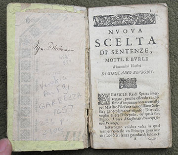 Image for Nuova Scelta. Di Sentenze, Motti, e Burle ...