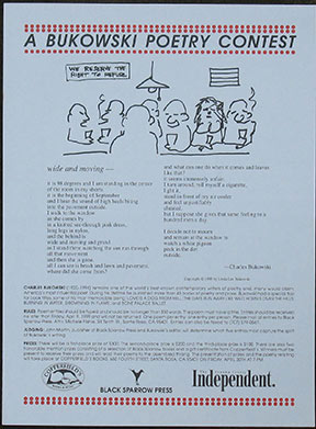 Image for A Bukowski Poetry Contest.