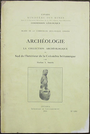 Image for Archeologie. La Collection Archeologique du Sud de l'Interieur de la Colombie britannique.