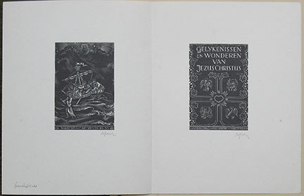 Image for Two Signed Gravures from Gelykenissen en Wonderen Van Jezus Christus.