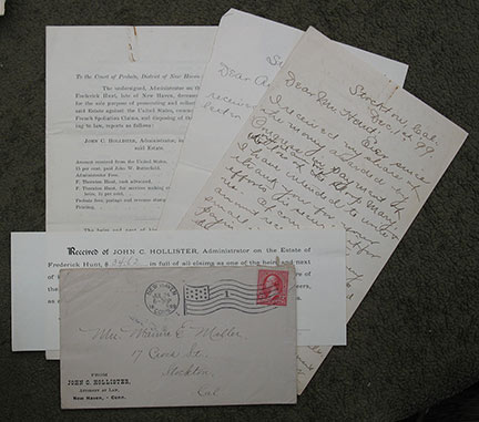 Image for A small group of documents & letters from 1899 relating to French Spoliation: the capture of the Sloop Mary in 1798.