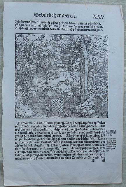 Image for A woodcut from a German edition of Cicero's Geburlicher Werck, probably 16th century.