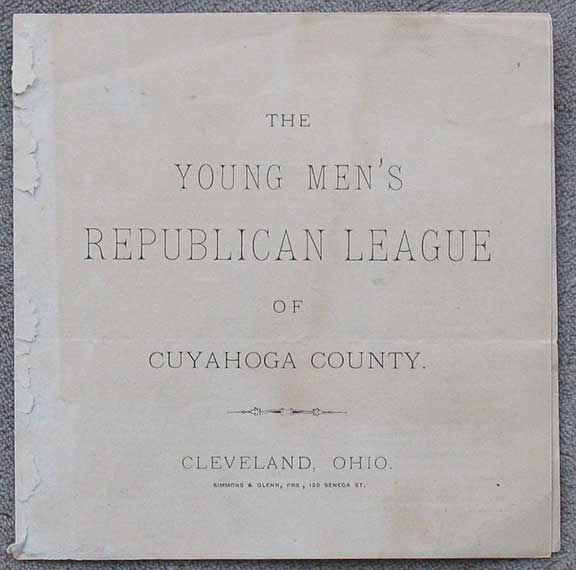 Image for The Young Men's Republican League of Cuyahoga County.