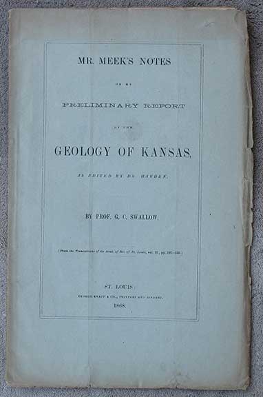 Image for Mr. Meek's Notes on my Preliminary Report of the Geology of Kansas, as Edited by Dr. Hayden.