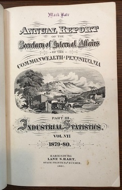 Image for Annual Report of the Secretary of Internal Affairs of the Commonwealth of Pennsylvania. Part III. Industrial Statistics. Vol. VII. 1879 - 80.