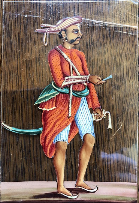 Image for Miniature Painting on Mica of an Indian Nobleman.
