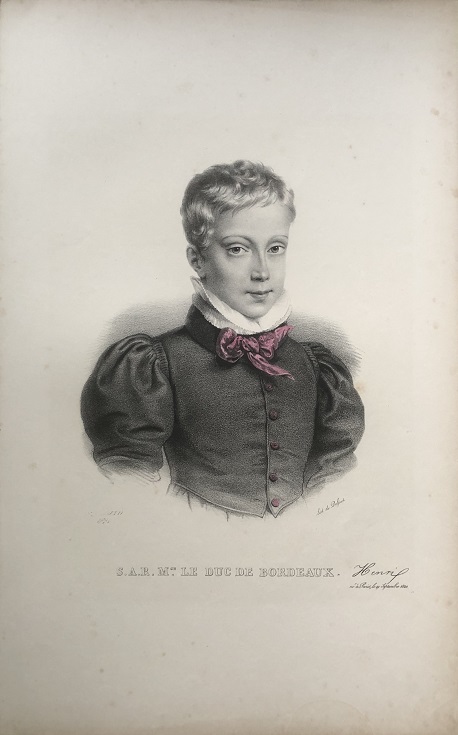 Image for S.A.R. Mgr. LE DUC DE BORDEAUX. [Portrait of Henri, Comte de Chambord, as a boy]