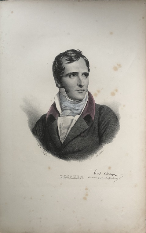 Image for DECAZES. [Portrait of Élie, duc Decazes]