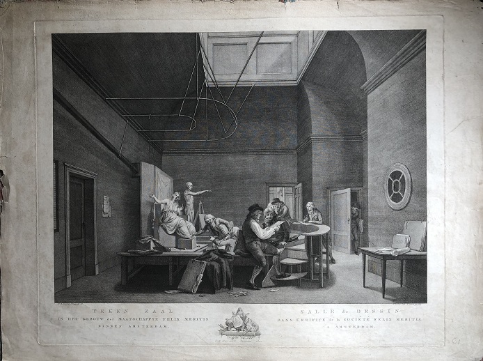 Image for Teken Zaal in het Gebouw der Maatschappyë Felix Meritis Binnen Amsterdam / Salle de Dessin dans l'Edifice de la Societe Felix Mertitis A Amsterdam.