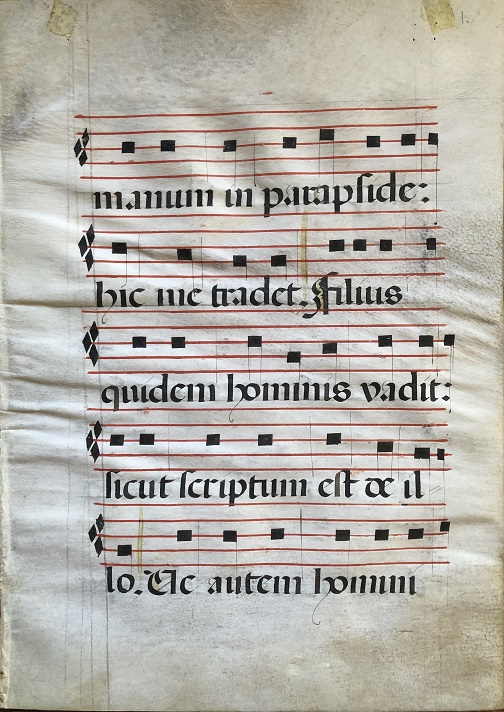 Image for A Manuscript Antiphonal Leaf, Spain, 16th Century.
