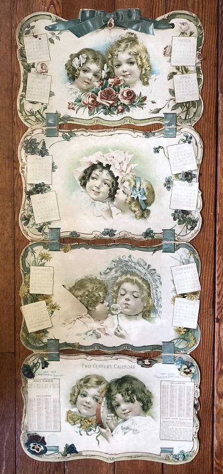 Image for Two Century Calendar. 1801-1900 Nineteenth Century. 1901-2000 Twentieth Century.