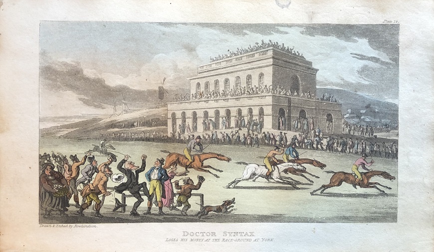 Image for Doctor Syntax Loses His Money at the Race-Ground at York. [From: The Tour of Doctor Syntax In Search of the Picturesque. A Poem. 7th Edition with new Plates].
