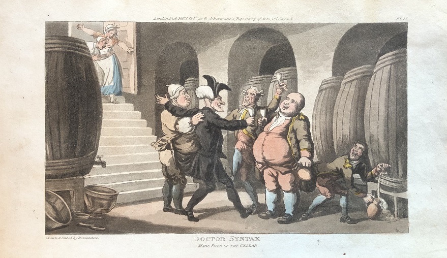 Image for Doctor Syntax Made Free of The Cellar. [From: The Tour of Doctor Syntax In Search of the Picturesque. A Poem. 7th Edition with new Plates].