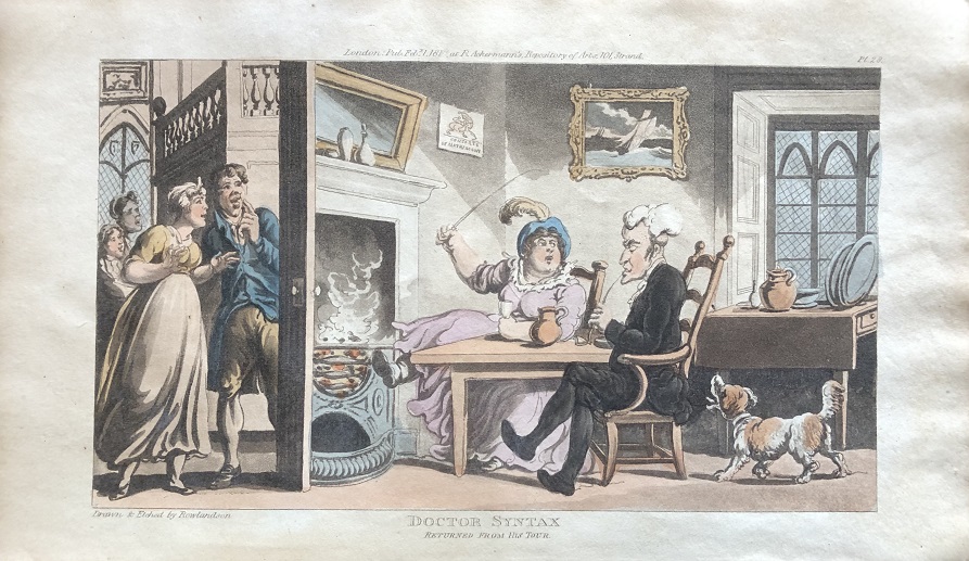 Image for Doctor Syntax Returned From His Tour.  [From: The Tour of Doctor Syntax In Search of the Picturesque. A Poem. 7th Edition with new Plates].