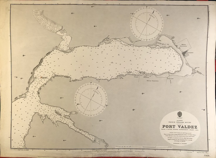 Image for Alaska. Prince William Sound. Port Valdez. From a United States Government Chart, 1905.