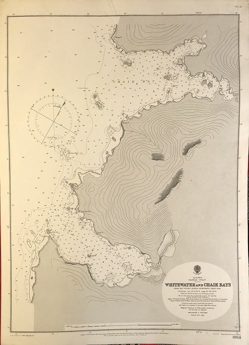 Image for Alaska. Chatham Strait. Whitewater and Chaik Bays. From the United States Government Chart, 1906.