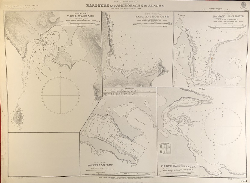 Image for America - North West Coast. Harbours and Anchorages in Alaska. From United States Government Surveys 1901.