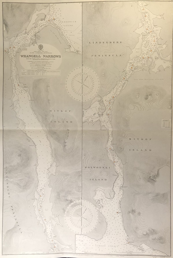 Image for North America - West Coast. Alaska - Alexander Archipelago. Wrangell Narrows. From the United States Government Chart of 1898. with additions and corrections to 1928.