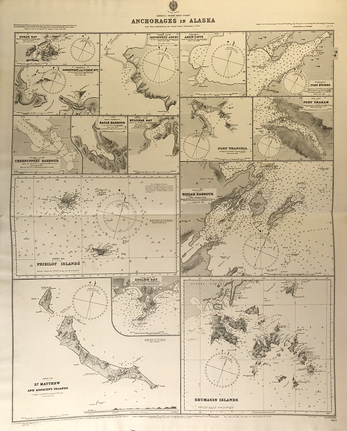 Image for America - North West Coast. Anchorages in Alaska. From Plans published by the United States Government, to 1910.