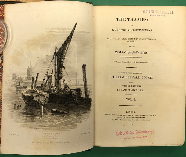 Image for The Thames; or, Graphic Illustrations of Seats, Villas, Public Buildings, and Picturesque Scenery, on the Banks of that Noble River. The Engravings Executed by William Bernard Cook, from Original Drawings by Samuel Owen, Esq.