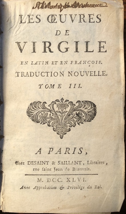 Image for Les Oeuvres de Virgile : en Latin et en François. Traduction Nouvelle.