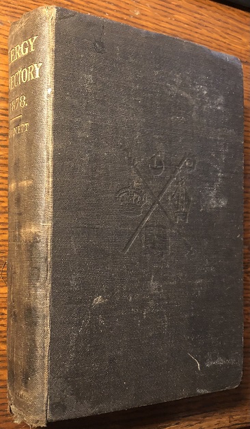 Image for The Clergy Directory and Parish Guide: An Alphabetical List of The Clergy of the Church Of England, With Their Degree and University, Order and Date of Ordination .... Thoroughly Revised and Corrected. 1878.
