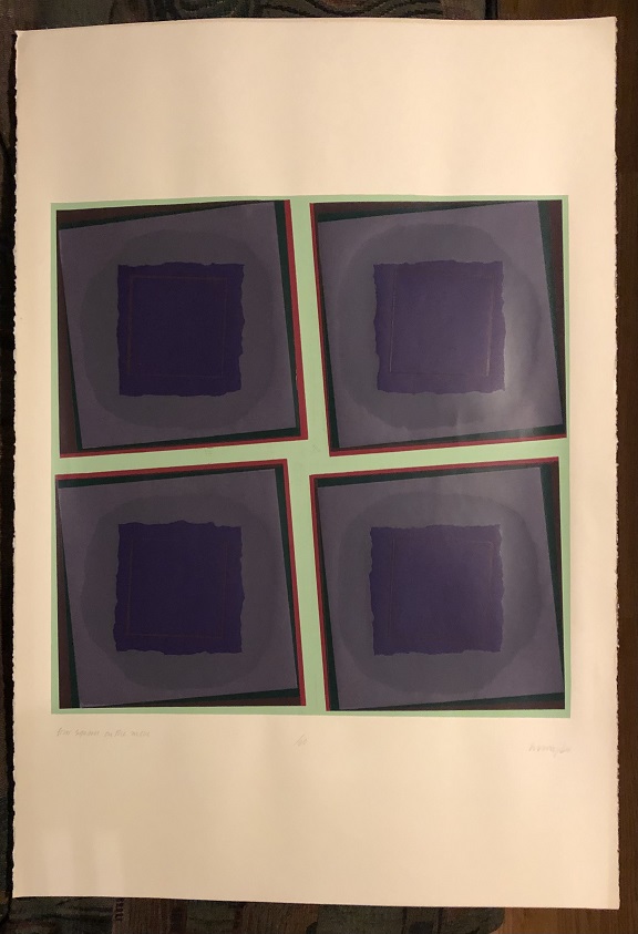 Image for Serigraph / Silkscreen Titled "Four Squares on the Move".