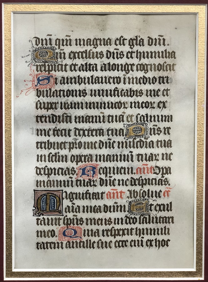 Image for An Illuminated Manuscript Leaf from a Book of Hours.