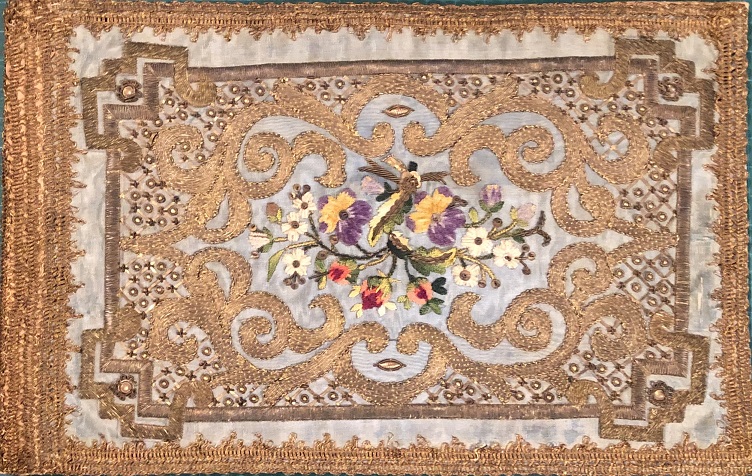 Image for Antique Embroidered Book Cover.