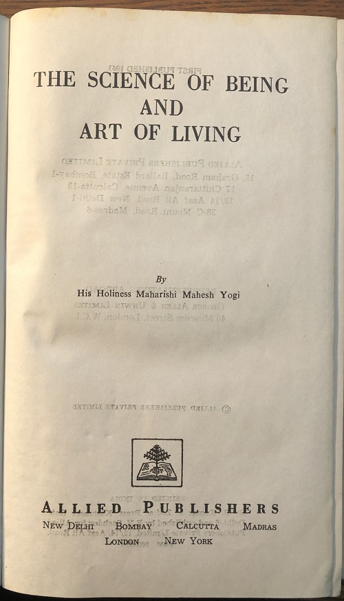 Image for The Science of Being and Art of Living.