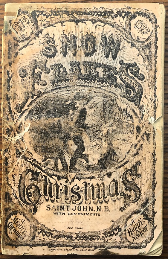 Image for Snow Flakes. Christmas 1876. A Holiday Advertising Journal Containing A Variety of useful Miscellaneous Receipts, Card Etiquette, &c. .... Published by S.D. Clarke.