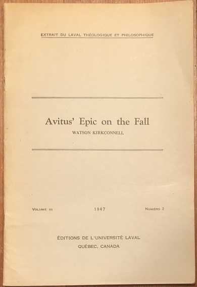 Image for Avitus' Epic on the Fall.