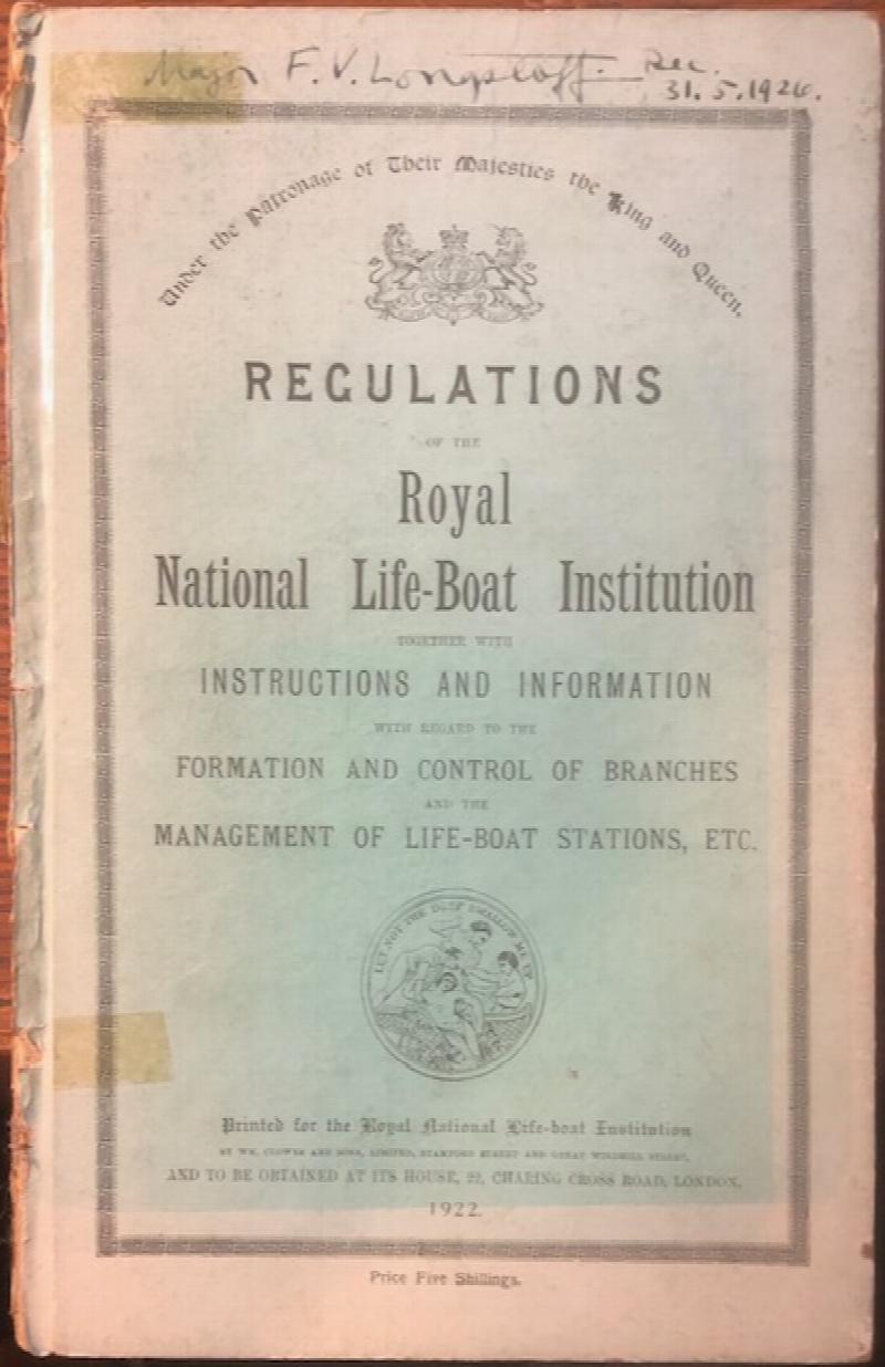Image for Regulations of the Royal National Life-Boat Institution, Together With Instructions and Information ....
