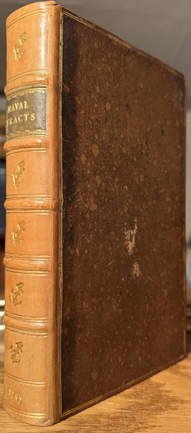 A sammelband (bind-up) of Seven Naval Pamphlets 1744 - 1745, relating to The Battle of Toulon and the Court-Marshal of Admiral Thomas Mathews and others.